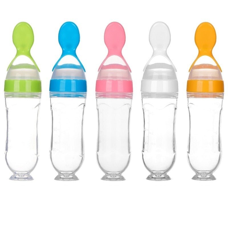 Biberon avec cuillère pour nouveau-né | EasyBottle™ - Le jardin des bébés