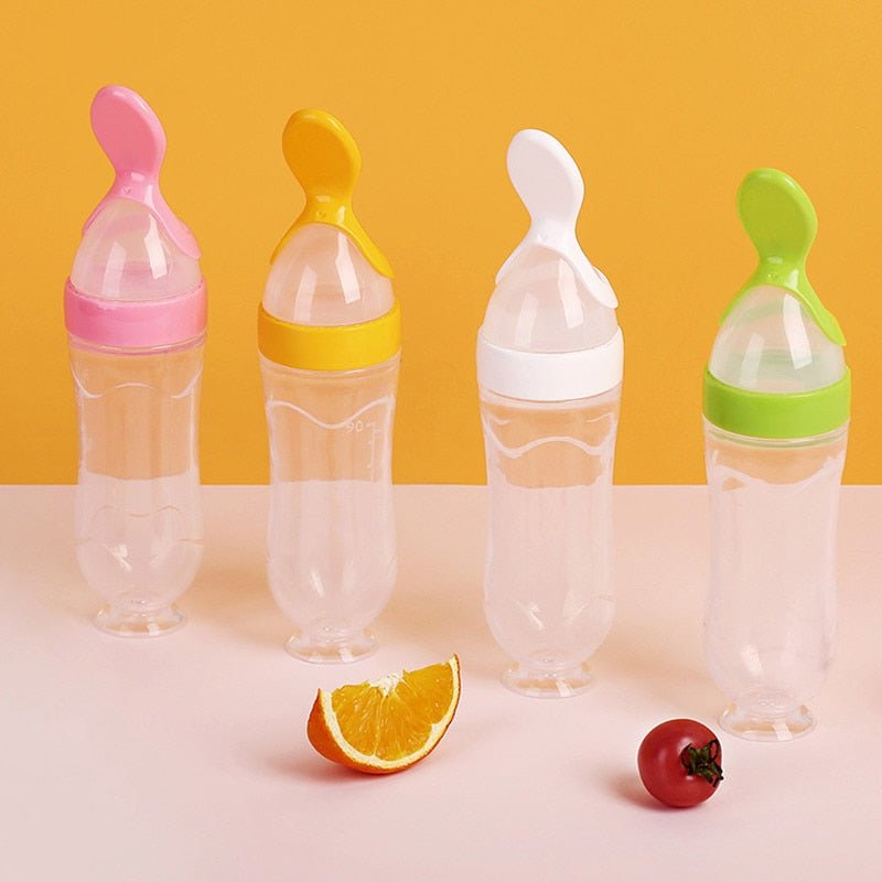 Biberon avec cuillère pour nouveau-né | EasyBottle™ - Le jardin des bébés